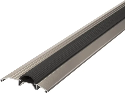 Miniatura 9 de M-D Building Products 08102 3-3/4 pulgadas x 3/4 pulgadas x 36 pulgadas. Aluminio plateado y vinilo resistente umbral de bajo perfil