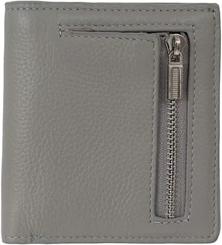 Miniatura 3 de Cartera de piel RFID pequeña compacta con bolsillo plegable para tarjetas, organizador de bolsillo para mujer, mini monedero con ventana