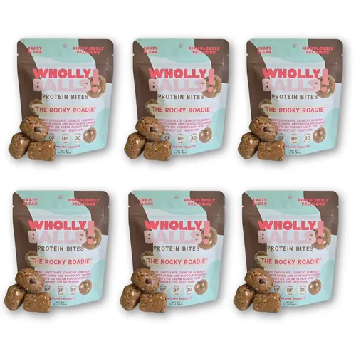 Miniatura 9 de Wholly Balls Protein Bites - Bocadillo saludable a base de plantas - Bolas energéticas altas en proteínas, bajas en azúcar, sin gluten