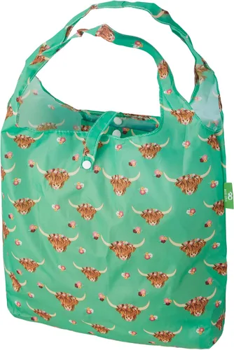 Miniatura 23 de ECO CHIC Bolsas plegables reutilizables para comestibles, bolsa de compras ligera, reciclada y reutilizable, bolsa plegable impermeable Gafas Gatos