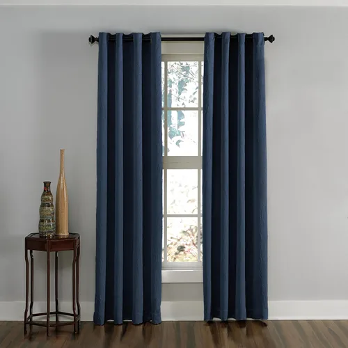 Miniatura 9 de Curtainworks Lenox Panel de Cortina con Ojales, Gris, 50 x 132 pulgadas