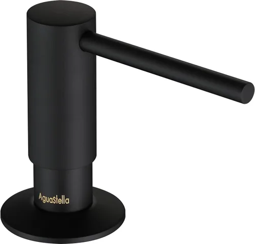 Miniatura 11 de AguaStella ASF026BG Dispensador de jabón integrado dorado cepillado brillante para fregadero de cocina con botella de jabón bomba de encimera
