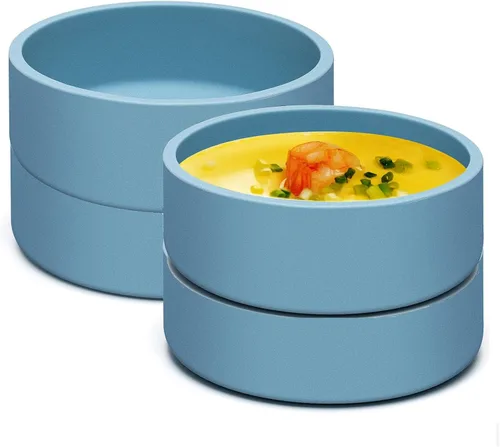 Miniatura 12 de Cocedor de Huevos de Silicona para Microondas, Paquete de 3 Moldes de Huevo para Freidora de Aire Fabricante de Eggwich, Tazas Individuales de Huevo