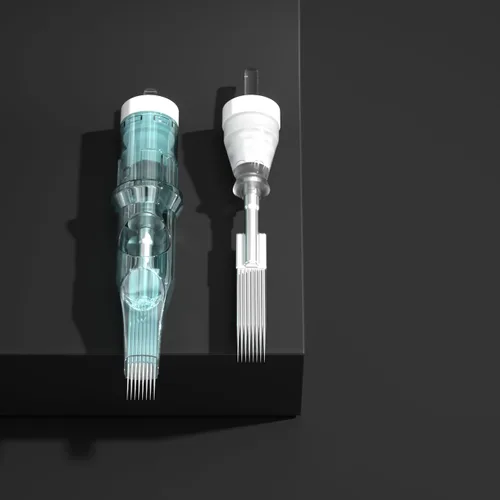 Miniatura 5 de Agujas de cartucho, 20 cartuchos desechables, 1027 M2, aguja Magnum Liner Shader para artista profesional