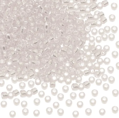 Miniatura 9 de Cuentas de cristal de ángel Penta de 1.76 oz, mini cuentas redondas de poni espaciadoras sueltas para aretes, pulseras, collares, cuentas de Champán