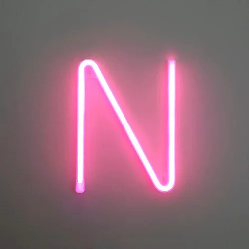 Letrero de neón, letras de neón, letras del alfabeto de neón iluminadas, letras con luces LED, letras de marquesina iluminadas, batería, USB, rosa