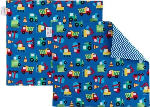 Miniatura 18 de Funkins - Manteles individuales de tela reutilizables para niños y loncheras, reutilizables, ecológicos, 15 x 13 pulgadas, 2 capas, gruesos