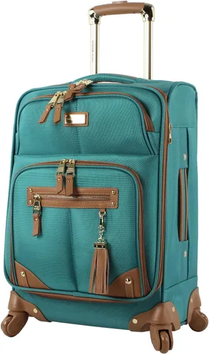 Steve Madden Colección de equipaje de diseñador Maleta ligera y expandible para hombres y mujeres Bolsa de transporte duradera de 20 pulgadas con