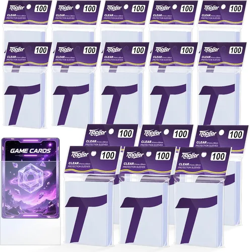 Miniatura 21 de Fundas para Cartas Coleccionables de Ajuste Perfecto, Fundas Mate TCG, Protector de Tarjetas Deportivas Suave para Tarjeta Fotográfica, Fácil