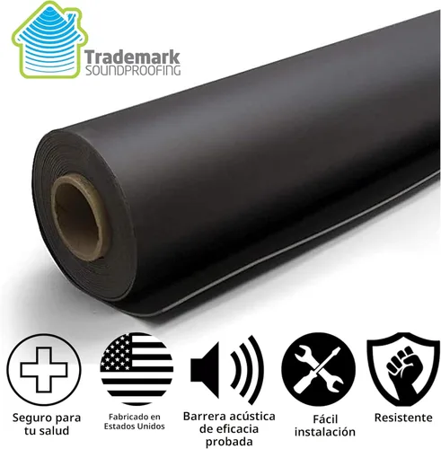 Miniatura 2 de Trademark Soundproofing Vinilo cargado en masa MLV 1 libra - Barrera de sonido para insonorización de pared - Insonorización - Fabricado en EE. UU.