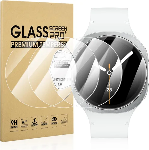 Miniatura 11 de Suoman Paquete de 4 protectores de pantalla de vidrio templado para Samsung Galaxy Watch 4 Classic de 1.81 pulgadas (1.811 in) para Galaxy Watch 4