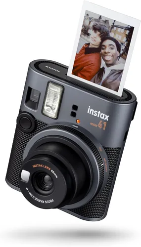 INSTAX Mini cámara instantánea 41, operación simple con exposición automática, flash integrado, lente selfie y modo de cerca, una cámara de diseño