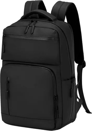 Miniatura 9 de Mochila impermeable para portátil para hombres y mujeres, aprobada para vuelos, antirrobo, con funda para portátil de 15.6 pulgadas (Beige)
