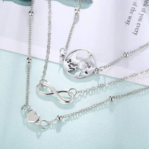 Miniatura 6 de 23 unids conjunto simple Puka Shell pulsera de tobillo Shell estrella de mar onda tobillo pulsera forma corazón Chian tobillo pulsera moda 8