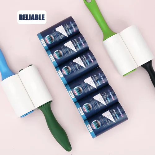Miniatura 2 de Recargas de rodillo de pelusa de 4 pulgadas, solo compatibles con rodillos de pelusa Evercare extra pegajosos para pelo de mascotas, 50% más