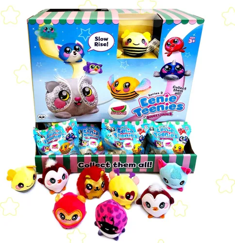 Miniatura 3 de Squeezamals World of Food - Juego de pizza de Nueva York para niños, juguete de peluche de 4 piezas, incluye mini peluches de comida perfumada