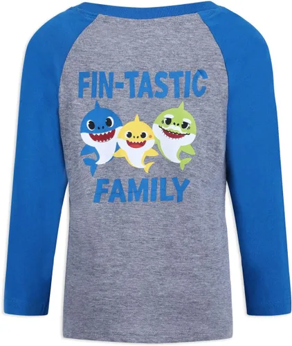 Miniatura 2 de Nickelodeon Baby Shark - Camisa raglán de manga larga para niños pequeños