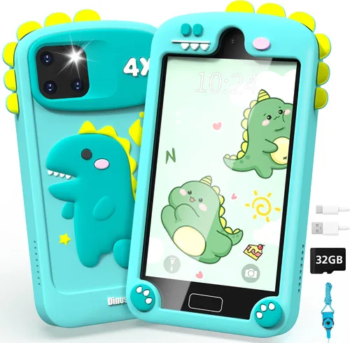 Teléfono inteligente para niños, juguetes para niños pequeños, regalos de cumpleaños para niños de 3 4 5 6 7 8 9 10 años, juguete de aprendizaje