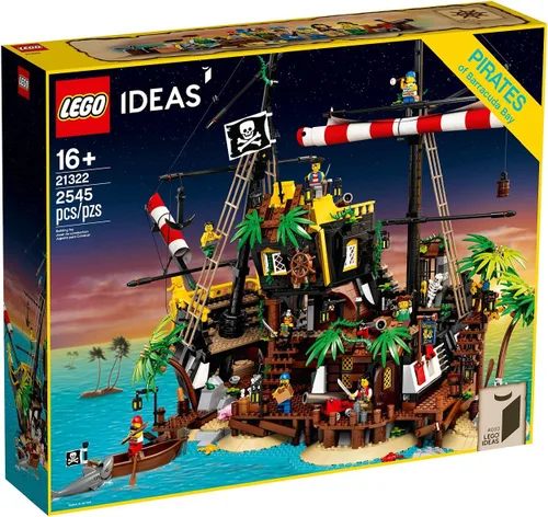 Miniatura 2 de LEGO Ideas Pirates of Barracuda Bay 21322 Kit de construcción, modelo de naufragio pirata con figuras de acción pirata para jugar y exhibir, hace un