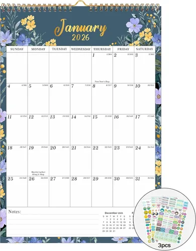 Miniatura 15 de Lbylyhxc Calendario 2027: incluye calendario mensual de pared 2027 de julio de 2026 a diciembre de 2027 a 18, 11 x 8.5 pulgadas. Papel grueso