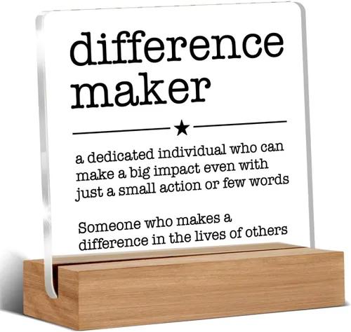 Regalos de Apreciación para Líder, Jefe, Mentor, Colaborador, Profesor, Marcador de Diferencia, Definición de Marcador de Diferencia, Letrero