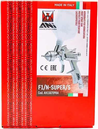 Miniatura 9 de ANI F1/N-Super/S HVLP Pistola de aire comprimido para automoción - Pistola pulverizadora de aire con boquilla de acero inoxidable, peso ligero