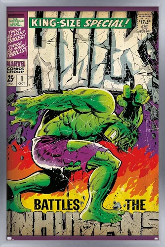 Miniatura 10 de Trends International Marvel Comics Hulk - Póster especial #1 para pared, 34 pulgadas de largo x 22.4 pulgadas, versión enmarcada en negro Versión