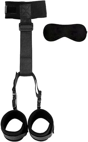 Miniatura 2 de Juego de restricciones sexuales para juegos sexuales de tic-tac-toe para cama, lazos sexuales para tobillos y muñecas, correas de cama King