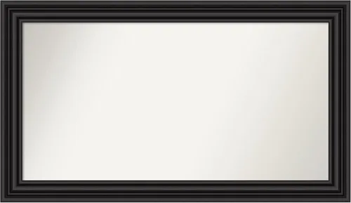 Miniatura 428 de Amanti Art Espejo personalizado, espejo de baño negro puente, espejo de pared o espejo de tocador de baño sobre el fregadero (26 x 26 pulgadas)