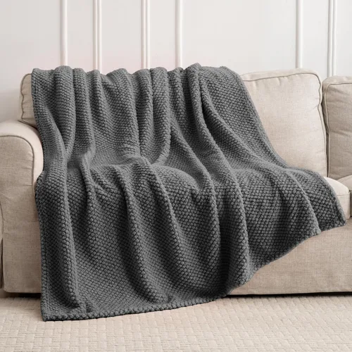 Miniatura 33 de Manta de Tiro de Piel Sintética Color Hueso para Sofá, Manta Suave y Esponjosa de Burbujas para Cama y Sofá, Manta Gruesa y Cálida de Felpa Difusa