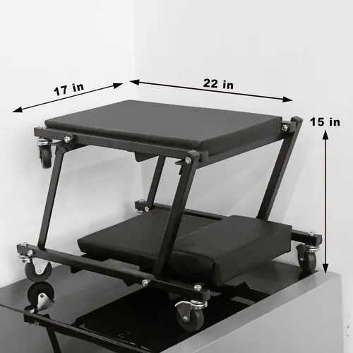 Miniatura 2 de Torin 36" Plataforma rodante plegable para auto, plataforma de taller para auto 2 en 1, plataforma para taller de auto, capacidad de 300 libras