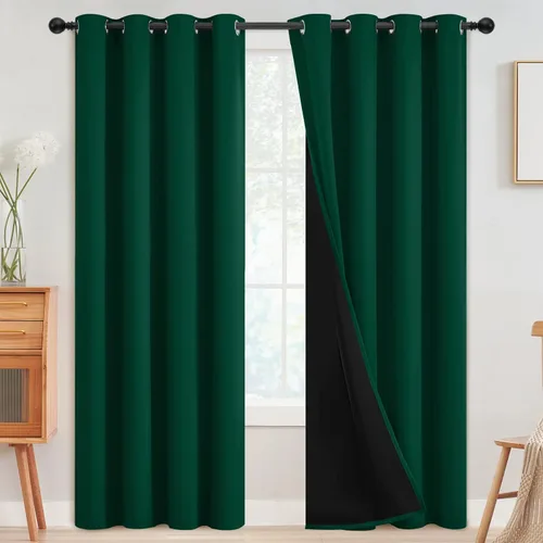 Miniatura 170 de SimpleHome - Cortinas opacas 100% para recámara, cortinas de ventana con ojales beige, con aislamiento térmico, cortinas de oscurecimiento