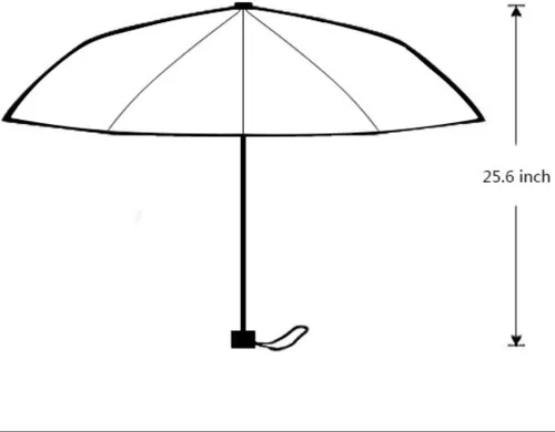 Miniatura 6 de Artsbaba Paraguas de lluvia plegable con protección UV, paraguas compacto de viaje