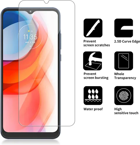 Miniatura 2 de Paquete de 4 protectores de pantalla de vidrio compatibles con Motorola Moto G Play (2021) / XT2093 [dureza 9H], vidrio templado de pantalla HD