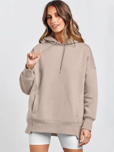 Miniatura 3 de ANRABESS Sudaderas con capucha de gran tamaño para mujer, sudadera de forro polar 2024, trajes de moda para adolescentes y niñas