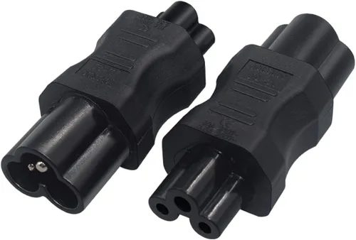 Miniatura 14 de Adaptador C6 a C13 Compatible con laptops, impresoras, monitores Convertidor de corriente CA de 10 A 250 V