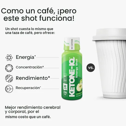 Miniatura 6 de Ketone-IQ Shots de Energía de Cetonas Exógenas Sin Cafeína - Paquete de 24 Bebidas Energéticas Sin Cafeína con 10g de Cetonas - Sin Azúcar, Sin Sal