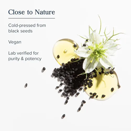 Miniatura 4 de HERITAGE STORE Aceite de semilla negra con 3% de timoquinona, Omega 6 9, aceite líquido Nigella Sativa, prensado en frío de semillas negras