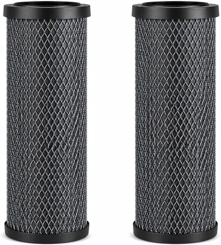 CFS Cartuchos de filtro de agua de bloque de carbono de 10 x 2.5 pulgadas compatibles con modelos FXWTC, 3WH-STDCW-F02, GXWH04F, GXWH20S - Elimina