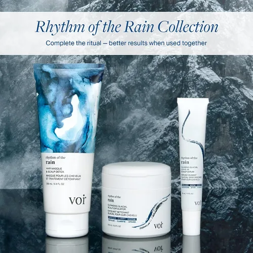 Miniatura 8 de Voir Haircare Rhythm of the Rain - Máscara para el cabello y desintoxicación del cuero cabelludo, 6.8 onzas líquidas