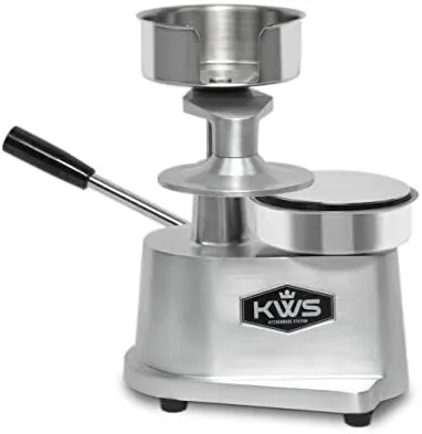 Miniatura 2 de KWS HP-130 - Moldeadora de prensa de hamburguesa de 5.0 in, 2.6 lbs, prensa para hamburguesas, cuenco de acero inoxidable 304