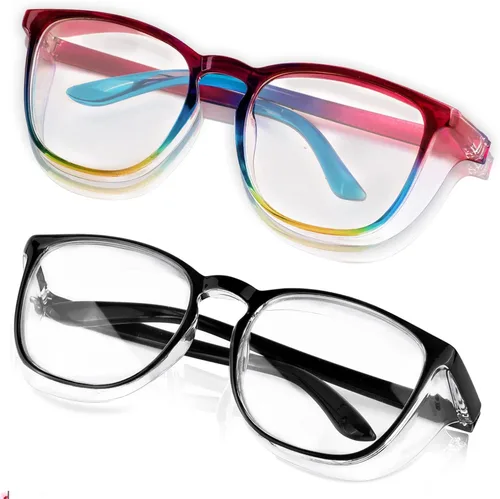 Miniatura 22 de SQIMZAR - Lentes de seguridad para mujeres, para enfermeras, lentes protectores, lentes de seguridad antivaho Púrpura claro+rosa claro