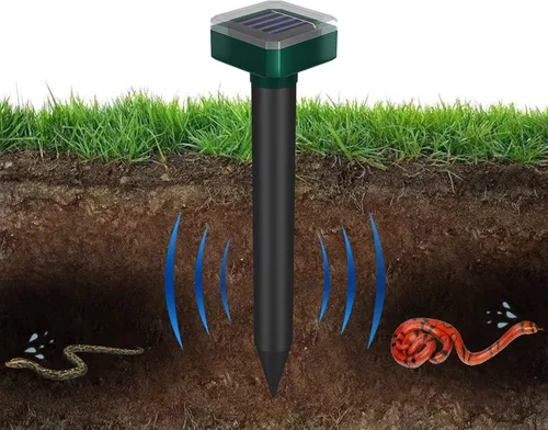 Miniatura 2 de suphanlin Paquete de 8 repelentes de serpientes para 0utdoors, repelente ultrasónico de serpientes al aire libre, repelente de serpientes para patio