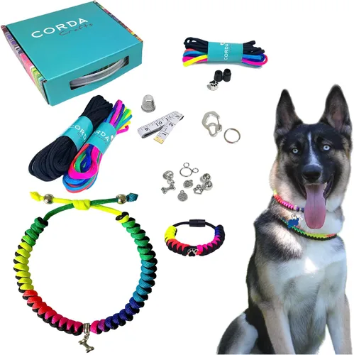 Miniatura 7 de CORDA Crafts - Kit de cuerda de paracaídas - Accesorios completos para hacer collar de perro y pulsera a juego del dueño - Tutorial en video fácil