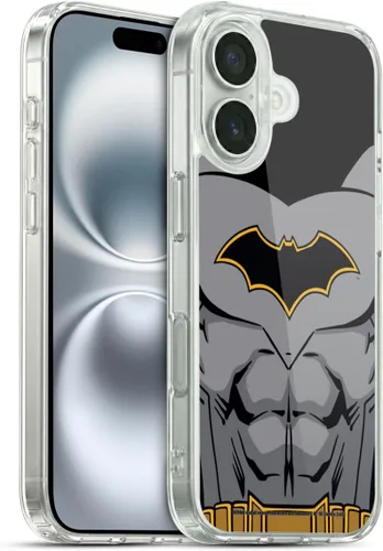 Miniatura 400 de Head Case Designs Funda de gel con licencia oficial de Batman DC Comics Bat Signal Logos [protección de grado militar] compatible con Apple iPhone 7