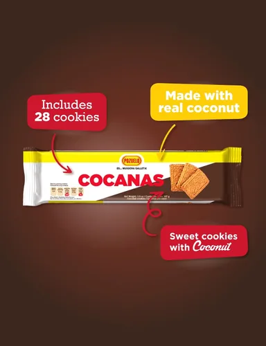 Miniatura 5 de Pozuelo Galletas de Cocanas Galletas de coco Frescas y crujientes Gran postre 5.89 onzas (paquete de 3)