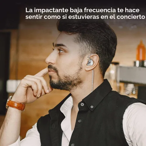 Miniatura 4 de CCA CRA - Auriculares intraurales, diafragma ultrafino, controlador dinámico IEM, sonido claro y graves profundos, auriculares con cable extraíble