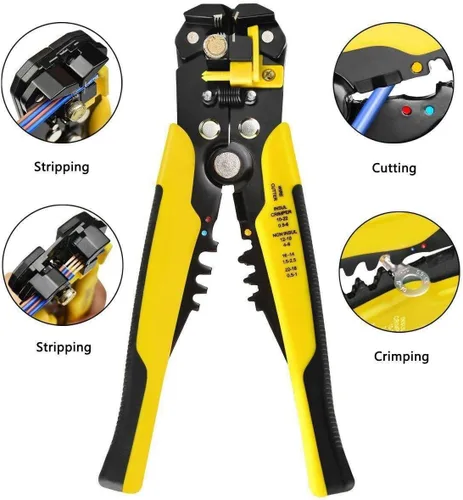 Miniatura 4 de 1 unids Crimper cortador de cables pelacables automático multifuncional herramientas de pelado Alicates terminal 0.2-6.0mm2 herramienta