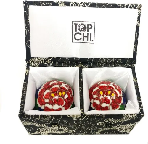 Miniatura 2 de Top Chi Bolas de peonía Baoding de alta calidad. Bolas chinas de salud chinas para terapia de manos, ejercicio y alivio del estrés