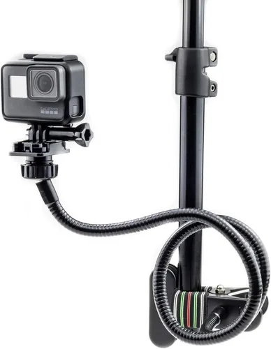 Miniatura 2 de DigiCharge Soporte de abrazadera flexible de cuello de cisne – Brazo ajustable de 28 pulgadas para GoPro Lit Hero 13/12/11/10/Max 2, DJI Osmo